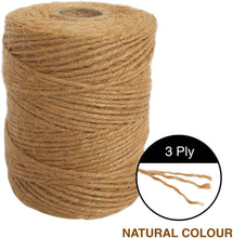 ANSIO Jute Twine Biodegradable Garden Twine - 333 Feet / 101m Jute String, 3 Ply 2mm Thickness Jute Rope for Decoration, Garden, Floristry, DIY Arts, Bundling, Crafts & Wrapping - Brown (Pack of 1)