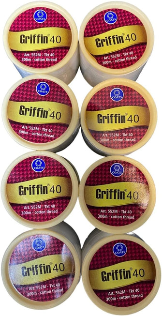 Griffin 40 Eyebrow Cotton Threading Threads  Antiseptic Facial Hair Remover  Facial Hair Removal  Antiseptic Facial and Body Hair Removing Thread (Pack of 8)