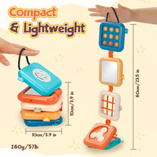 Joollurm Baby Plane Travel Toys, Busy Activity Cube for 1 Year Old, Sensory Educational Developmental Learning Toys for Boys Girls Birthday