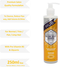 HUB Classic Volume Boost Shampoo 250ml x 1 for Normal, fine, flat and limp hair.