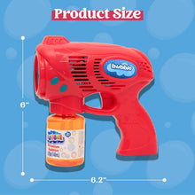 JOYIN 2 Bubble Guns with 2 Bubble Refill Solution (10 oz/294ml Total), Bubbles Maker, Blower, Machine Gun Blaster for Kids, Toddlers, Outdoors Activity, Party Favors, Birthday Gift, Easter (Blue+Red)