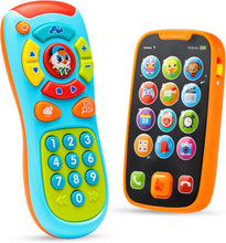 JOYIN My Learning Remote and Phone Bundle with Music, Fun, Smartphone Toys for Baby, Infants, Kids, Boys or Girls Birthday Gifts, Holiday Stocking Stuffers Present