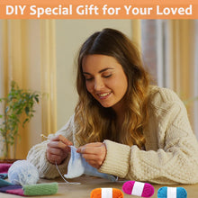 12 Pack Double Knitting Yarn Acrylic Wool Crochet Yarn for Small Yarn Projects Handcrafts 10g