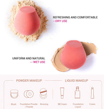 Jessup Makeup Sponge, Soft Latex-free Makeup Sponge for Foundation Liquid Creams, Vanilla Ice 1 Pack