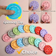 Math Fact Fidget Spinners, Mini Quiet Math Fidget Spinner, Stress Relief Anti-Anxiety Toy, Portable and Engaging, for All Ages (Multiplication and Division 9pcs)