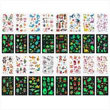 Awinmay 310 Pieces Luminous Temporary Tattoos for Kids,Mixed Styles Glow In The Dark Tattoos for Boys and Girls,Unicorn Dinosaur Pirate Mermaid Fake Tattoo Stickers,Glow Party Supplies Arts and Crafts