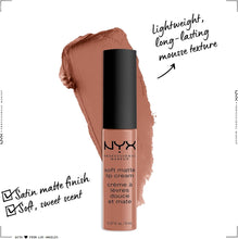 NYX Professional Makeup Soft Matte Lip Cream, Creamy and Matte Finish, Highly Pigmented Colour, Long Lasting, Vegan Formula, Shade: Abu Dhabi