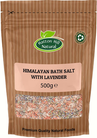 Himalayan Bath Salt with Lavender 500g by Hatton Hill