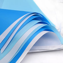 DOJoykey 66ft Bunting Banner, Blue White Bunting Flags Polyester Fabric Bunting Garland 52pcs Waterproof Flags Reusable Bunting for Mothers Day Home Outdoor Birthday Wedding Party Decoration
