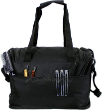 Kassaki Hairdressing Bag Tool Carry Case Barber Salon Storage in Black