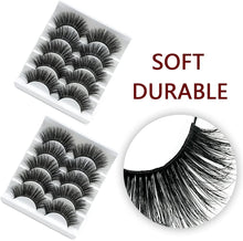 10 Pairs 3D Faux Mink Lashes Soft False Eyelashes Makeup Tools for Makeup Eyelashes Extension