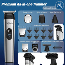 Brightup Beard Trimmer for Men - 22 Piece Beard Grooming Kit with Hair Trimmer, Hair Clippers, Electric Razor - IPX7 Waterproof Shavers for Mustache, Face, Nose, Ear, Body - Mens Gifts, YH-7282