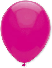 Fuchsia Plain Solid Colour Latex Balloons Bulk