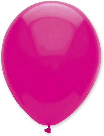 Fuchsia Plain Solid Colour Latex Balloons Bulk