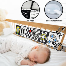 Jiosdo Black and White High Contrast Baby Toys 0-3 Months for Newborn, Sensory Toys for Babies Soft Book, Baby Book for Early Education, Infant Tummy Time Toys 0 6 Months Baby Gifts (3 Pcs)