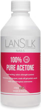 LanSilk, 100% Pure Acetone 250 ml Salon Strength Nail Polish Remover For Nail Lacquer SoakOff Gel Polish Acrylic Nails And Fibreglass Extensions Made In The UK