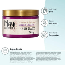 Maui Moisture Shea Butter Hair Mask for Dry Damaged Hair, 340g