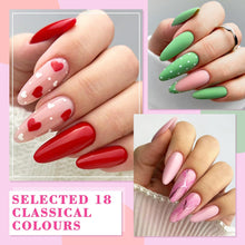 Lavender Violets Gel Nail Polish UV LED Soak Off Base,Glossy n Matte Top Coat Valentines Gifts 18 Colours White Pink Neon Orange Yellow Green Blue Red Classical Nail Art Salon Design F997