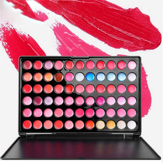 FantasyDay Pro 88 Colors Cream Lip Gloss Makeup Palette Cosmetics Contouring Kit - Ideal for Professional and Daily Use