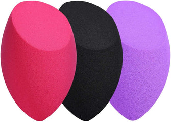 Makeup Sponge, Larbois 3-Pack Beauty Blender Foundation Blending Sponges Non Latex, Professional Beauty Applicator Set for Liquids, Concealer and Cream Make up(Red+Black+Purple)