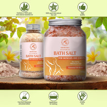 Joint & Muscle Bath Sea Salts 1300g - w/Essential Oils Lavender & Sage & Rosemary - Natural Bath Sea Salts - Soothes Aching Tired Muscles - Detoxifies - Best for Bath - Relaxation - Body Care