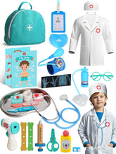 Lehoo Castle Kids Doctors Set, Pretend Doctor Kit Toys Medical Playset, Wooden Play Toys, Educational Toys for 3 Year Old Boys
