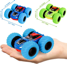 m zimoon Pull Back Car, Inertia Monster Truck Toy Cars Double-Sided Friction Powered Vehicles Push and Go Vehicle Min Car Rubber Wheels Cars Toys Birthday Gifts for 3-7 Years Old Kids Boys Girls