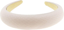 Ladies Round Bump Padded Mottled Chiffon Headband Alice Band (Pink)