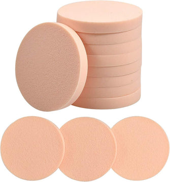 Dokpav 12 Pack Complexion Makeup Sponge, Face Paint Sponge Set, Round Sponge Puff for Liquid Foundation, Creams, and Powders