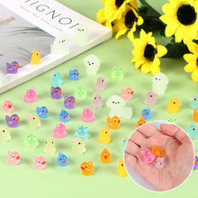 LALASTYLE 64pcs Luminous Resin Animal, Tiny Toy Resin Frogs, Dogs, Rabbit, Duck, Miniature Resin Frogs Glow in the Dark, Mini Landscape for Garden Dollhouse Decoration