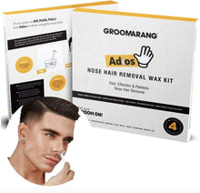 Groomarang Adios Nose Hair Removal Wax Kit Nasal & Ear Hairs - Painless, Effective and Safe