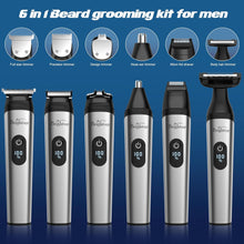 Brightup Beard Trimmer for Men - 22 Piece Beard Grooming Kit with Hair Trimmer, Hair Clippers, Electric Razor - IPX7 Waterproof Shavers for Mustache, Face, Nose, Ear, Body - Mens Gifts, YH-7282