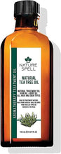 Nature Spell Tea Tree Oil for Hair & Skin 150ml  Hair Oil for Itchy Scalp, Deeply Nourishing - Skincare Oil to Reduce Skin Irritation, Redness, and Inflamed Skin  Made in the UK