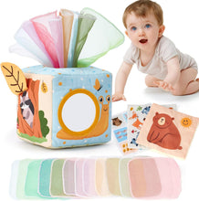 hahaland Baby Tissue Box Toy Sensory Toys for 6 Month Old Baby Toys 6-12 Months Must Haves - Baby Toys for Boy Girl Christmas Shower Gifts