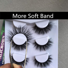 3D Faux Mink Eyelashes Pack, Fake Eyelash Fluffy Volume Natural Cross Lashes Soft Handmade Wispy Eye Makeup