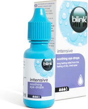 Blink Intensive Soothing Eye Drops for Dry Eyes - Instant and Long-Lasting Lubricating Eye Drops for Tired Eyes with Hyaluronic Acid, Suitable for Contact Lens Wearers, 10 ml