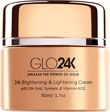 GLO24K Brightening & Lightening Cream with 24k Gold, Turmeric & Vitamins A,C,E