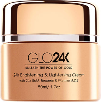 GLO24K Brightening & Lightening Cream with 24k Gold, Turmeric & Vitamins A,C,E