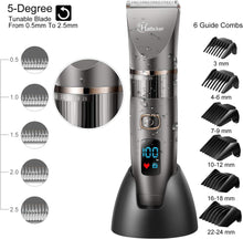 Hatteker Professional Hair Clipper Cordless Clippers Hair Trimmer Beard Trimmer Shaver Detail Trimmer Hair Cutting Kit for Men Waterproof