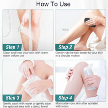 Crystal Hair Eraser,Reusable Magic Painless Hair Eraser for Women, Portable Hair Removal Stone,Magic Crystal Hair Remover with Gentle Skin Exfoliation, Easy to Use, Works On All Body Parts(Black)