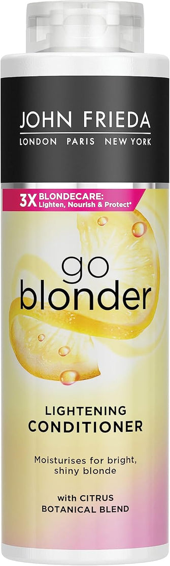 John Frieda Go Blonder Lightening Conditioner, Value Pack for Blonde Hair 500 ml