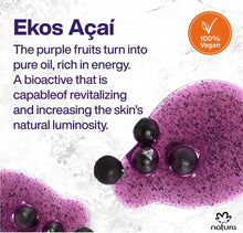 NATURA - Ekos Acai Body Lotion - Revitalisation & hydration for up to 30 hours - For dry, dehydrated skin - Quickly absorbed - 100% Vegan - Cruelty Free - 400ml