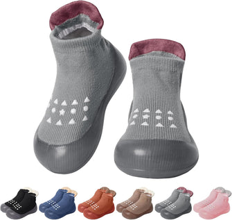 EDOTON Baby Sock Shoes Infant First Walking Shoes Non Slip Rubber Sole Sneakers Outdoor Shoes for Toddlers Baby Boys Girls