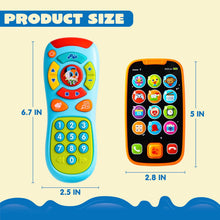 JOYIN My Learning Remote and Phone Bundle with Music, Fun, Smartphone Toys for Baby, Infants, Kids, Boys or Girls Birthday Gifts, Holiday Stocking Stuffers Present