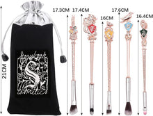 5 pcs Harry Potter Magic Collection Makeup Brushes FAMILIO-Cosmetic Makeup Brush Set Harry Potter Makeup Brush Cartoon Makeup Brush Set Soft bristle makeup brush Girl's birthday present