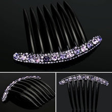 6 Pcs Rhinestone Hair Comb,WideSmart Plastic Hair Side Comb Crystal Decor Plastic Twist Comb Plastic Teeth Hair Side Combs Non-slip Comfortable Hair Clips Pins Claw Rhinestone Hair Accessories