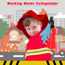 LOYO Kids Role Play Halloween Costumes, Fireman Costume with Firefighter Outfit Toys Accessories for Children