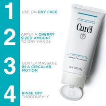 Curel Makeup Remover Cleansing Oil Gel for Dry, Sensitive Skin, 130ml