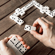 ASPIRE UK Double Six Dominoes Set of 28 Classic Domino Tiles with Random Color PVC Carry Case, Durable and Portable Travel Game for Adults and Kids