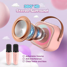 3-12 Year Old Girls Gifts, Karaoke Machine 2 Microphones Singing Kids Girls Birthday Presents Girls Toys Kids Toys Age 3-9 Gifts for 3-12 Year Olds Girls Toys for 3-9 Year Old Gifts for Teenage Girls